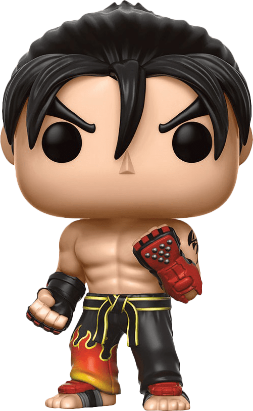 Jin Kazama Vinyl Figure (new) - Funko Pop Tekken Jin Clipart (501x813), Png Download