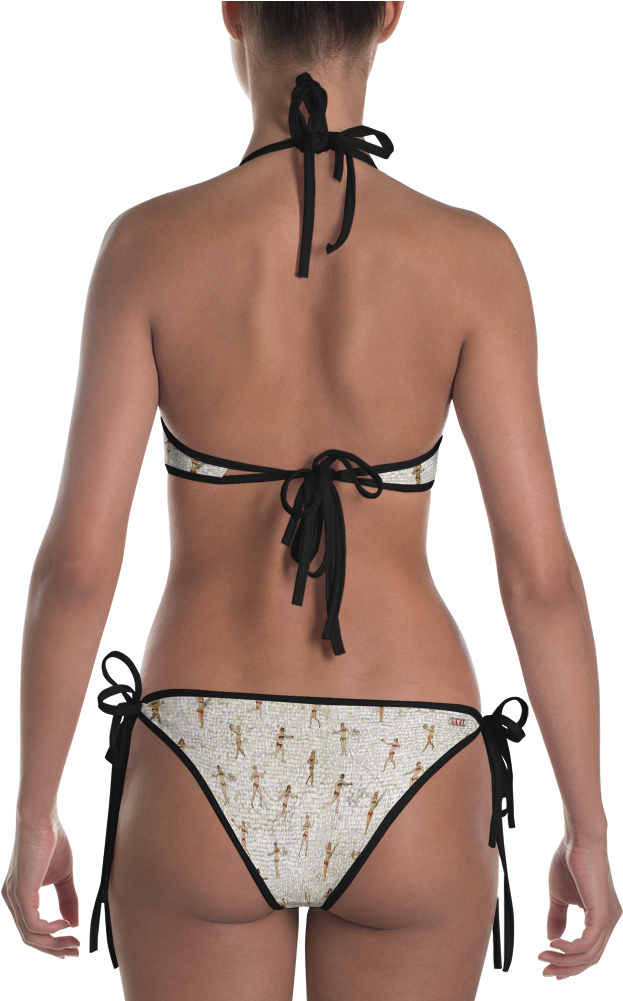 "bikini Girls" Bikini - Lace Bikini Back Clipart (623x1001), Png Download