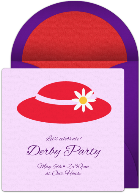 Fancy Hat Online Invitation - Illustration Clipart (650x650), Png Download