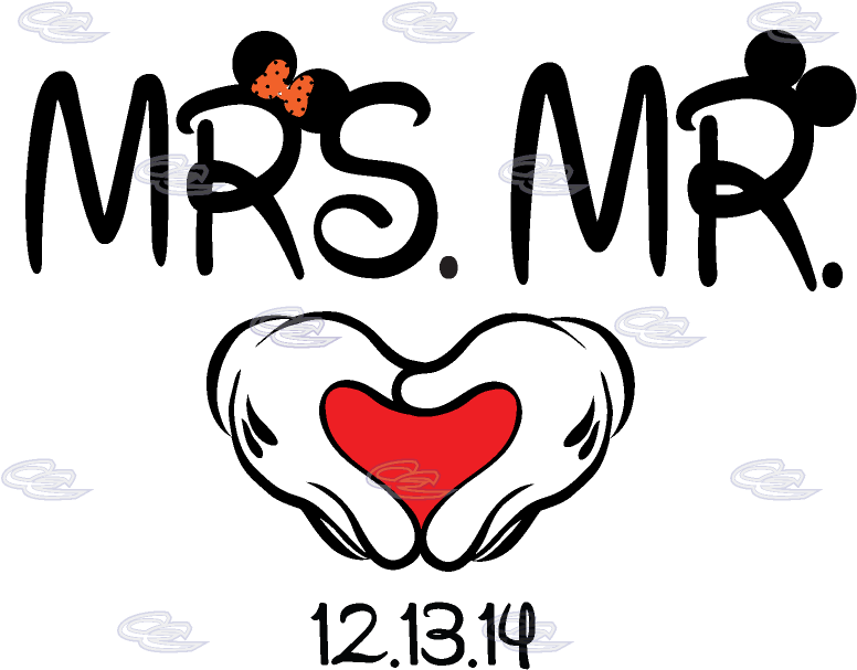 Excellent Mr Mrs With Mr Mrs - Mr & Mrs Disney Clipart (776x607), Png Download