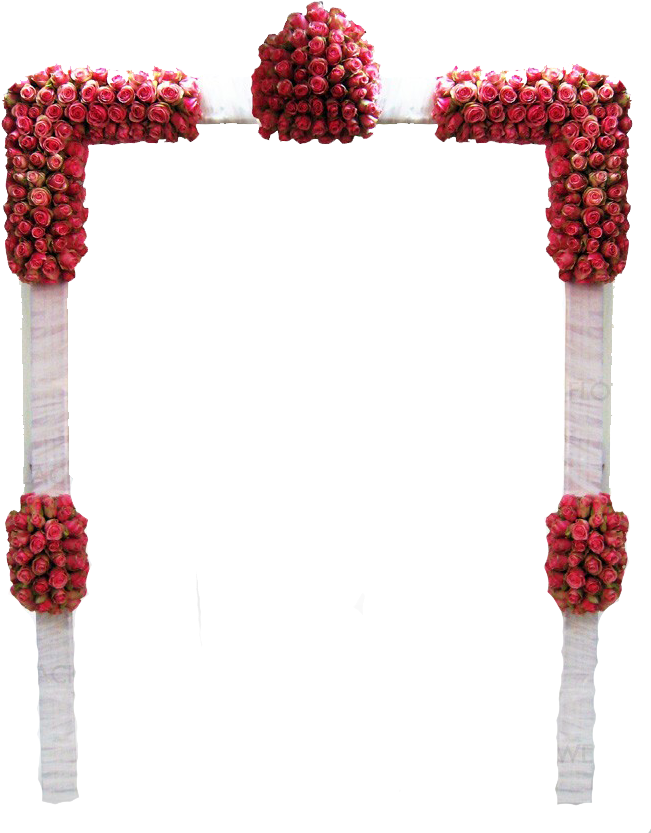 Wedding Arch - Floral Design Clipart (668x838), Png Download