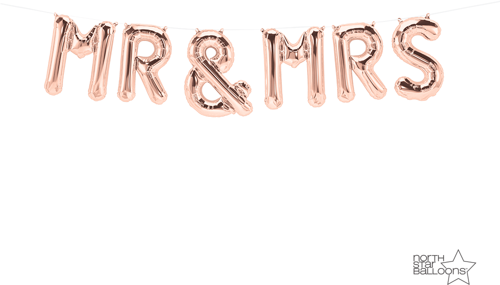 Mr & Mrs Kit 16 In , Png Download - Northstar Balloons Clipart (1001x571), Png Download