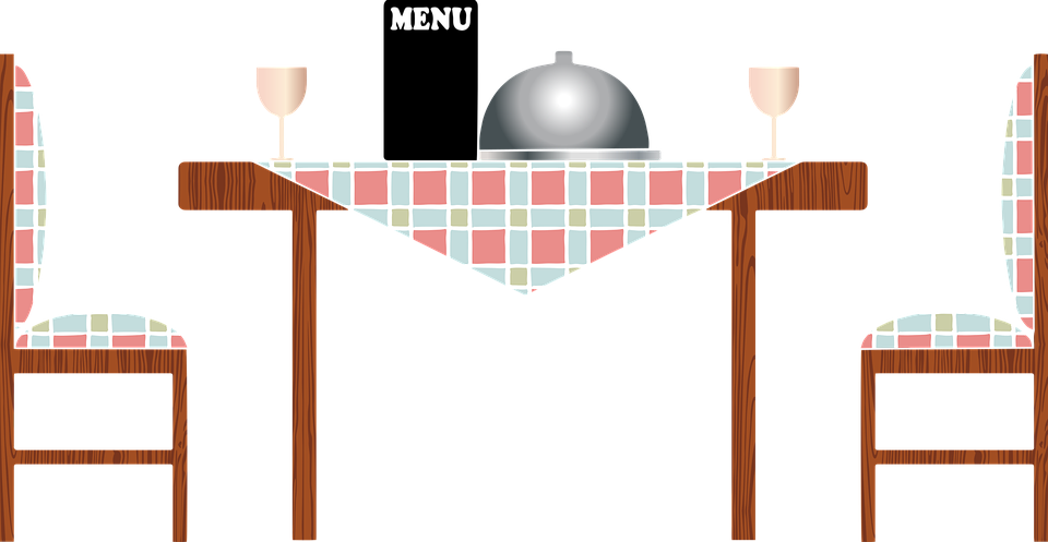 Kitchen Table Retro Kitchen Bowls Clock Retro Art - Kitchen & Dining Room Table Clipart (960x497), Png Download