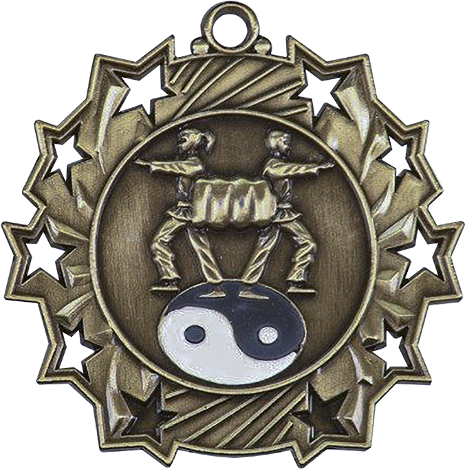 25 Inch Die Cast Martial Arts Medal - Martial Arts Medals Clipart (825x863), Png Download