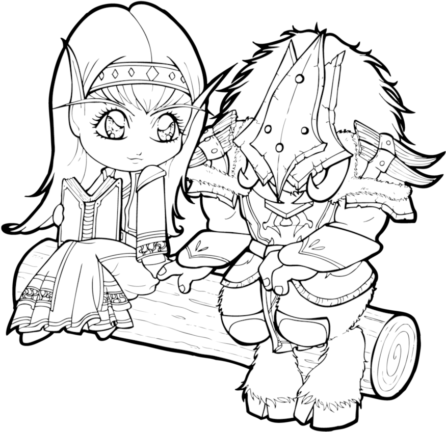Wow Commission - Line Art Clipart (908x880), Png Download