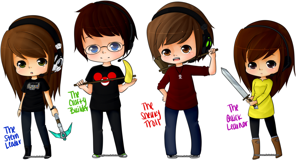Gamer Girl Minecraft Skin Clipart (1157x626), Png Download
