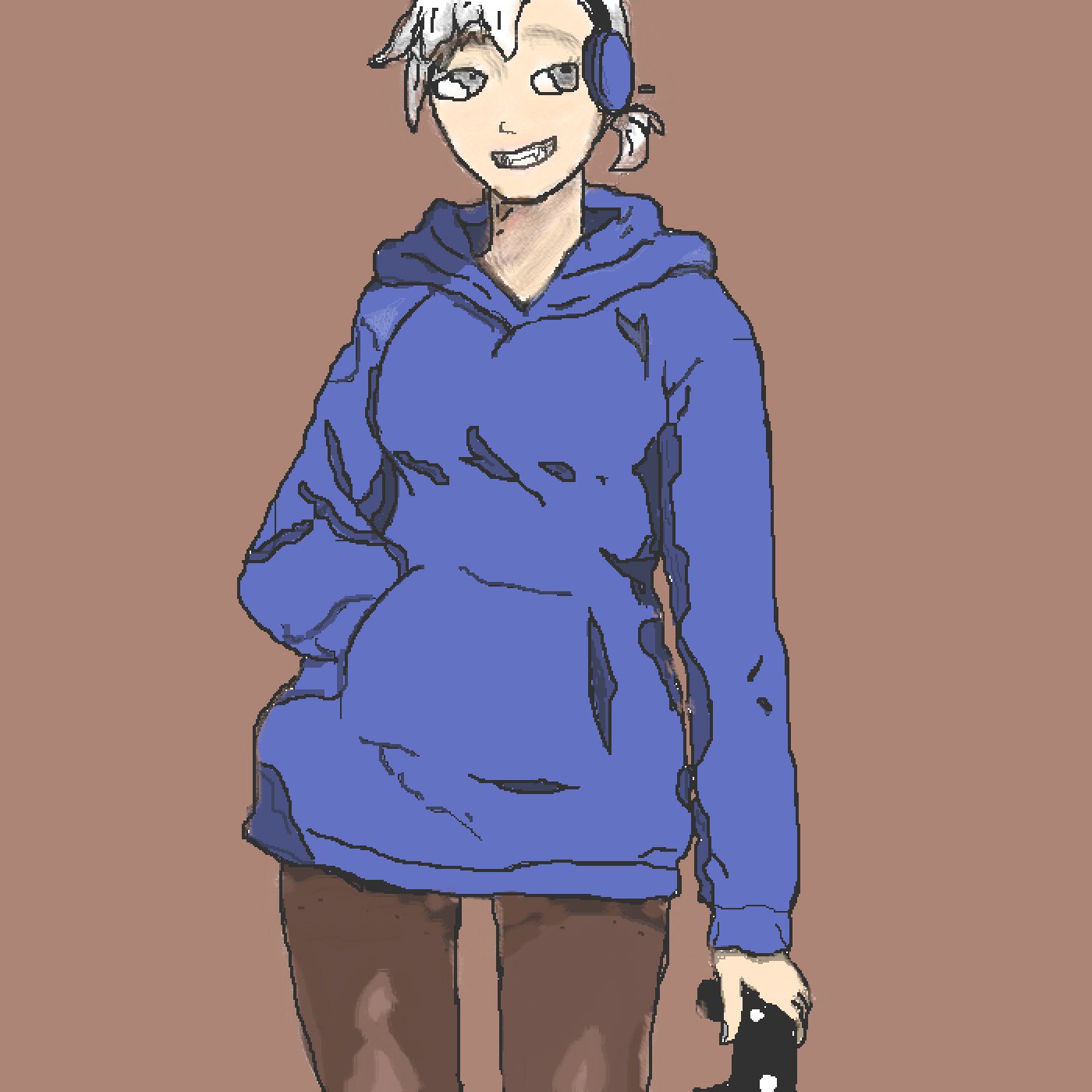 Gamer Girl - Cartoon Clipart (1400x1400), Png Download