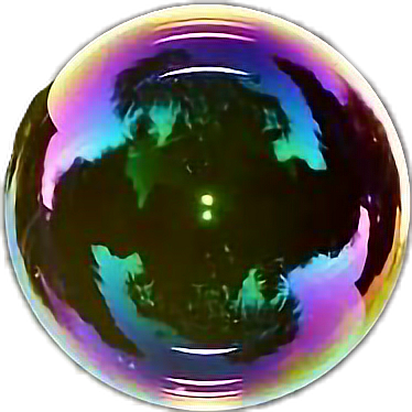 Bubles Sticker - Iphone Xr Wallpaper Bubble Clipart (374x374), Png Download