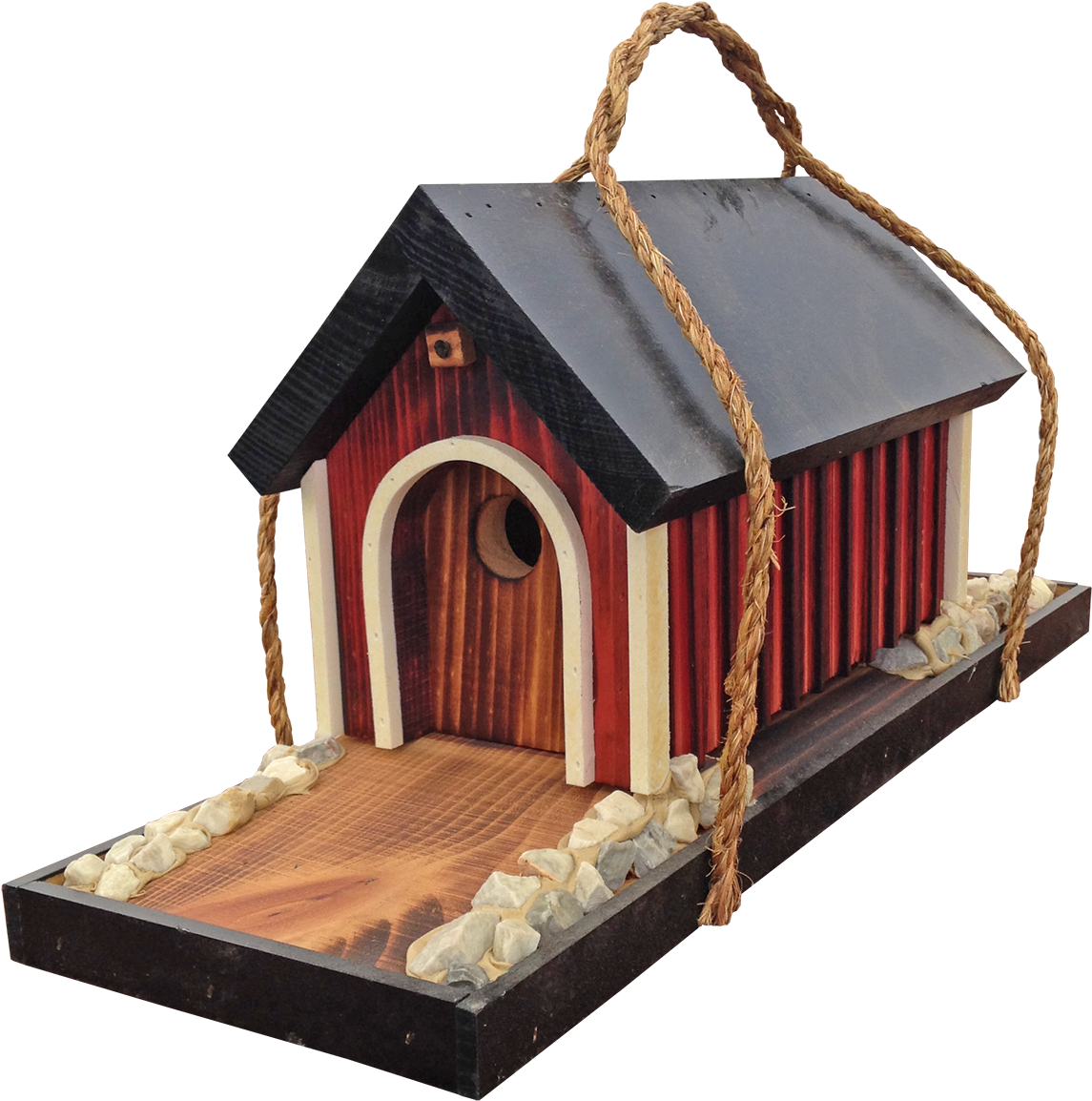 Covered Bridge Birdhouse - House Clipart (1145x1154), Png Download