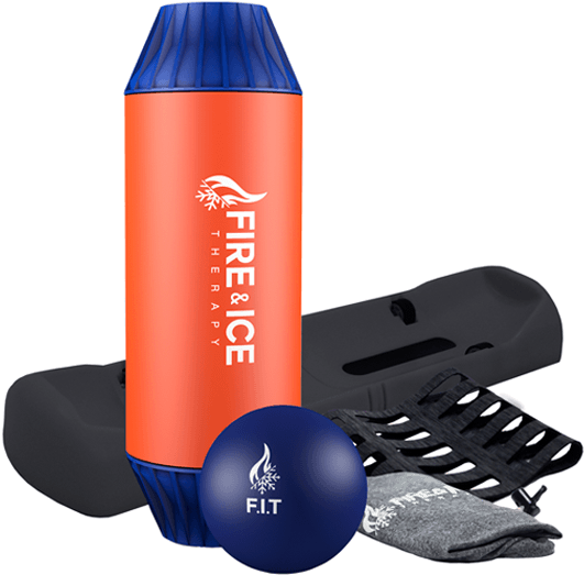 Shown Here Is The Deluxe Fit Roller Combo Package - Muscle Clipart (555x600), Png Download