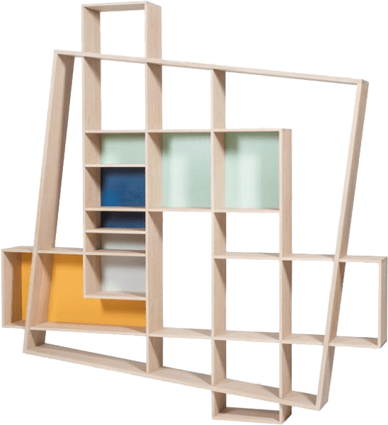 Bookshelves Frisco - Bibliothèque Frisco Drugeot Labo Clipart (548x600), Png Download