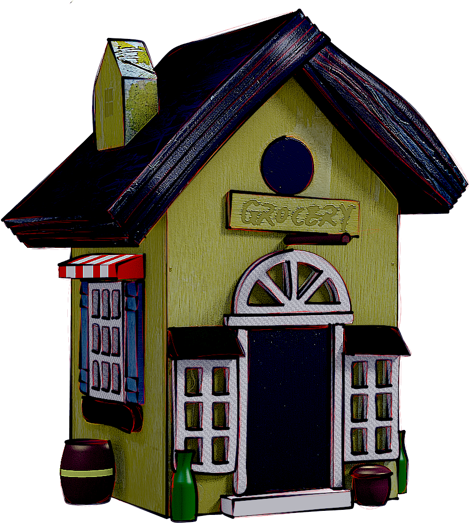 Birdhouse96 Birdhouse97 - House Clipart (957x1056), Png Download
