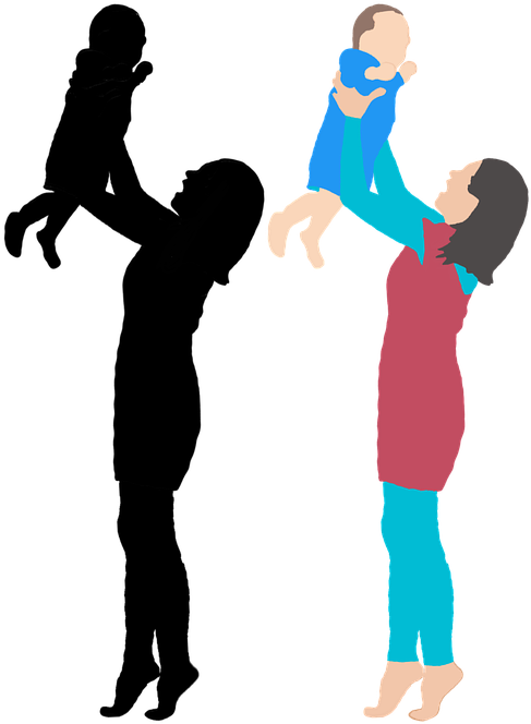 Family Mother Child Adult Baby Day Boys Cheerful - Adulto E Criança Png Clipart (720x720), Png Download