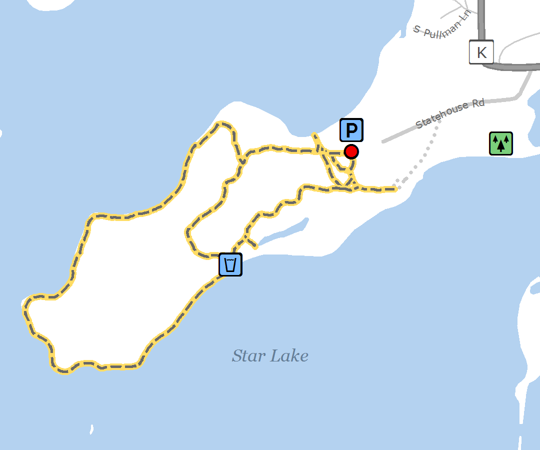 Star Lake Nature Trail - Atlas Clipart (1080x900), Png Download