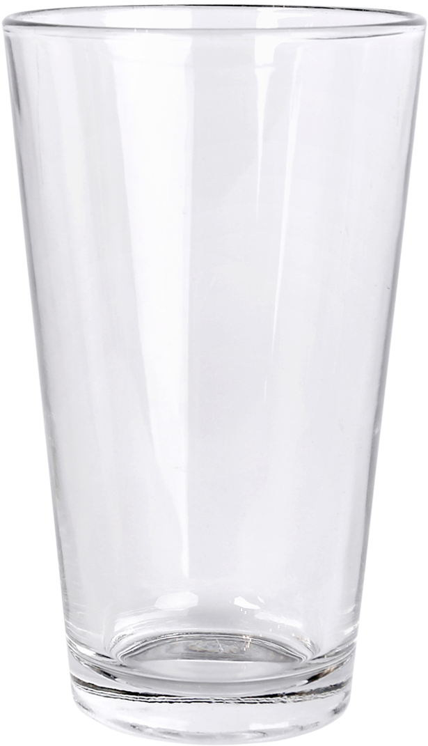 16oz Pint Glass - Pint Glass Clipart (615x1071), Png Download