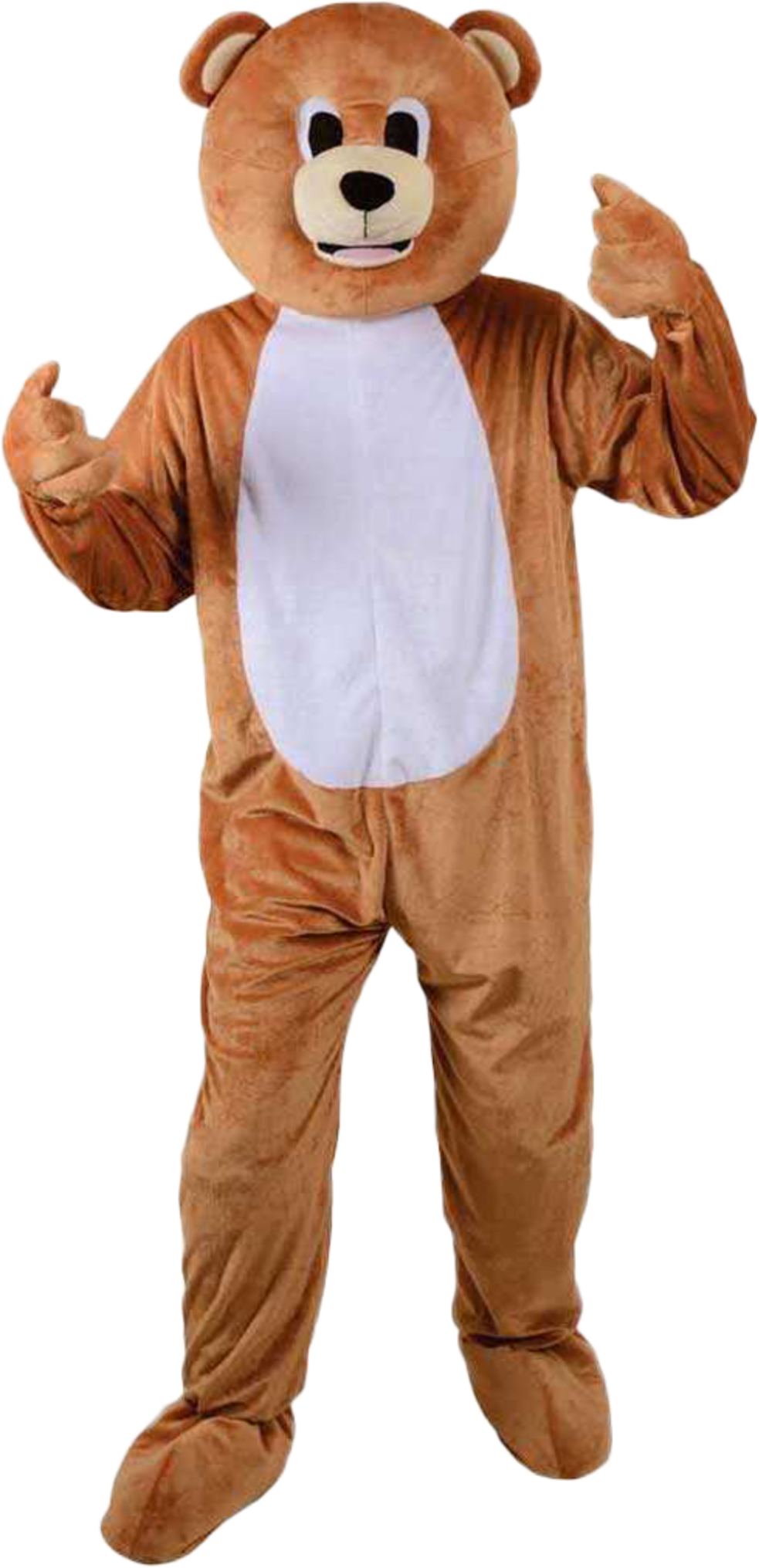 Man In Teddy Bear Costume Clipart (1000x2092), Png Download