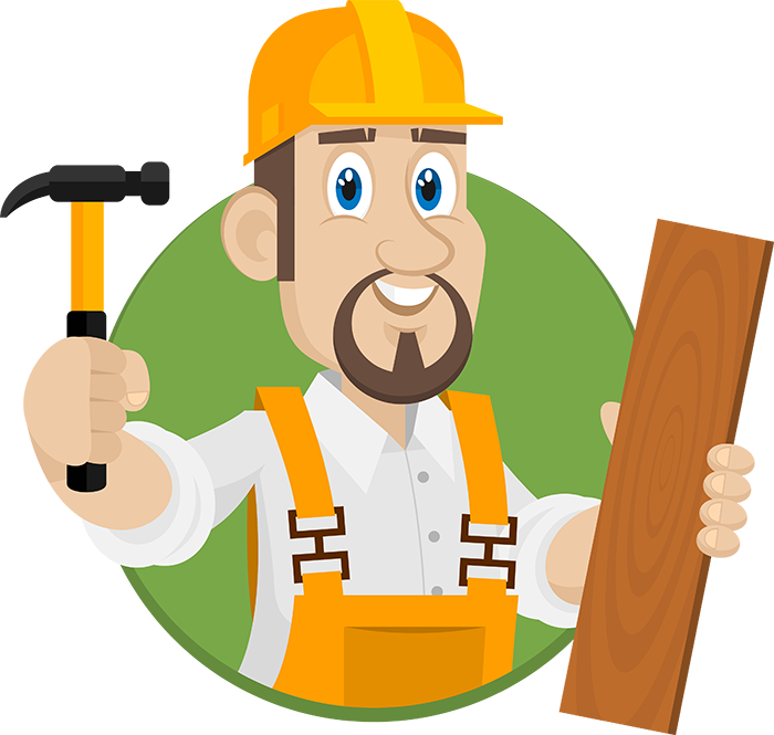512 563 8954 - Construction Worker Cartoon Thumbs Up Clipart (700x665), Png Download