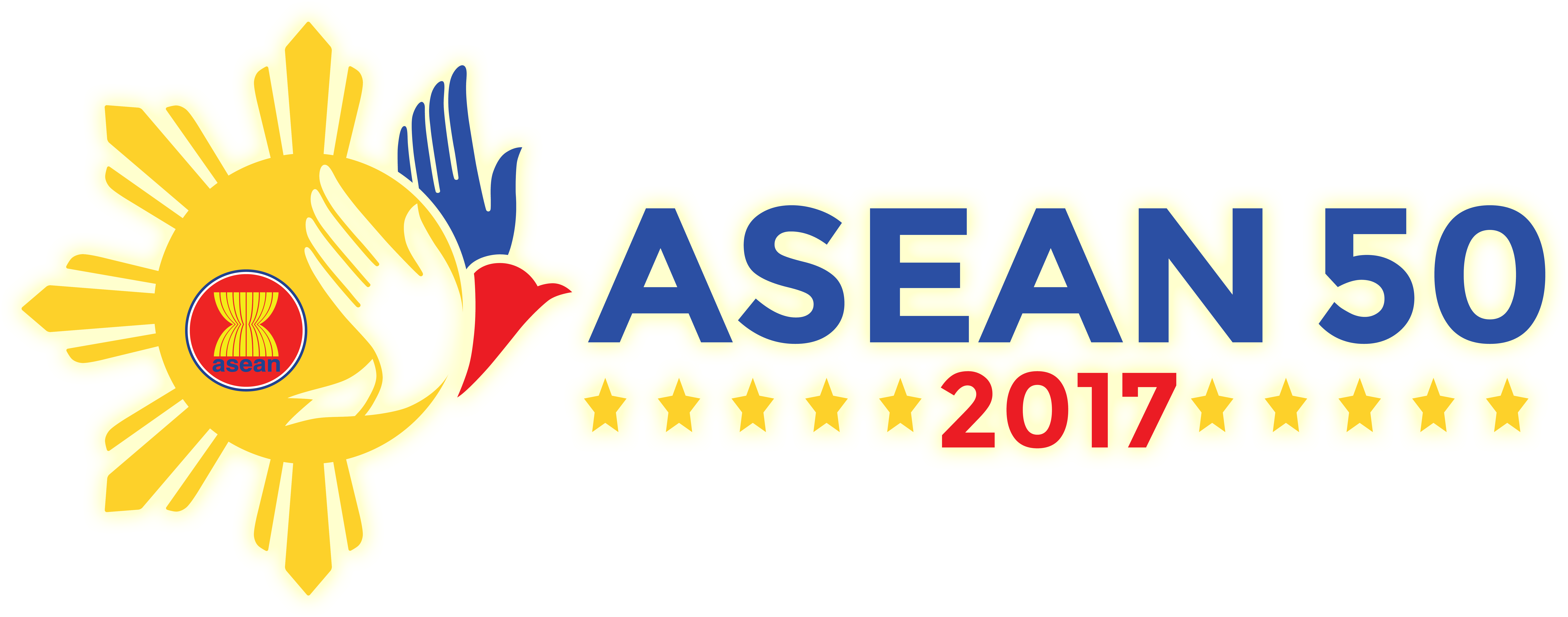 50th Asean Logo456 Clipart (11396x4942), Png Download