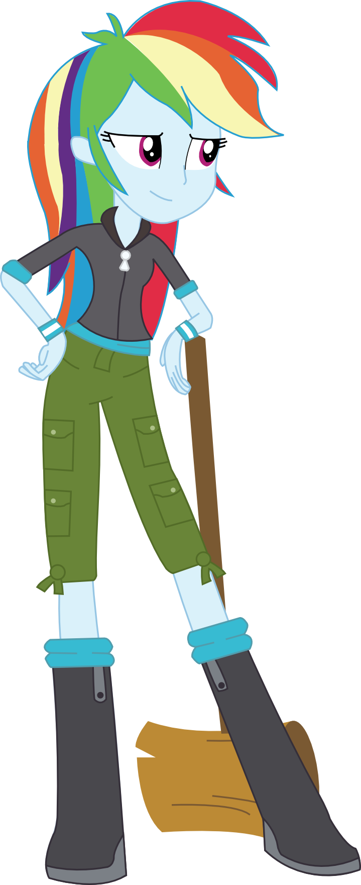 Uploaded - Mlp Equestria Girls Rainbow Dash Vector Clipart (719x1761), Png Download