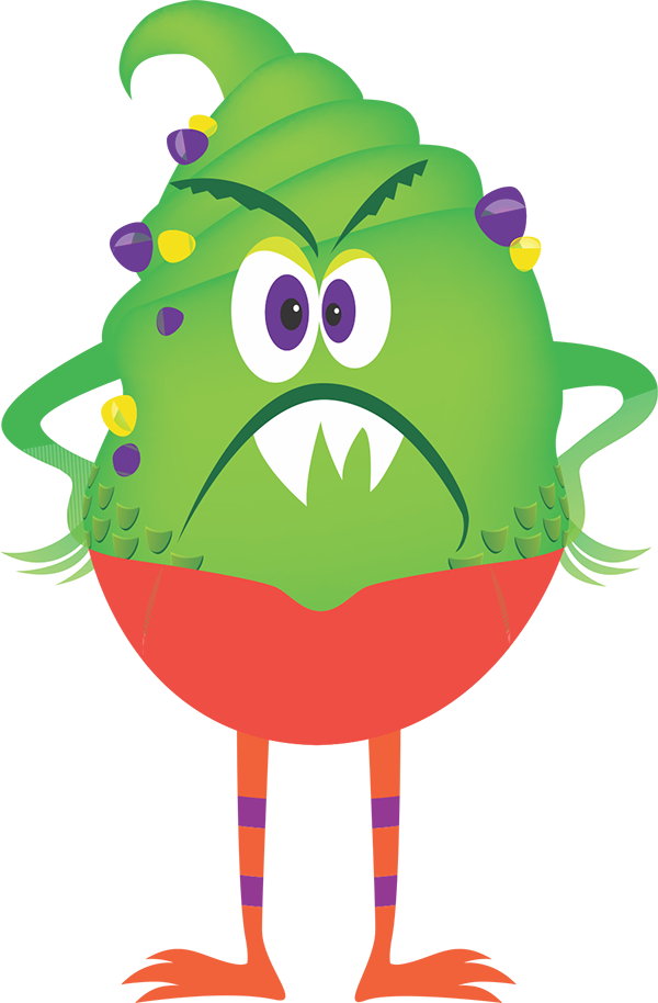 Self Serve Frozen Yogurt & Toppings Fill It Or Mix - Monster Good Clipart (600x914), Png Download