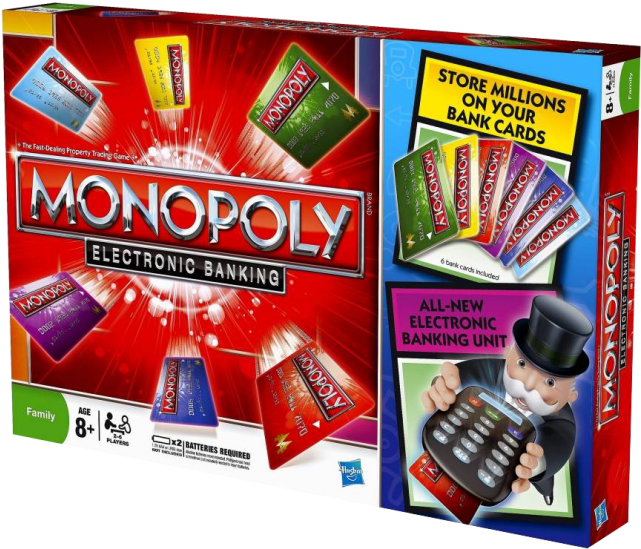 Monopoly Electronic Banking Clipart (640x640), Png Download