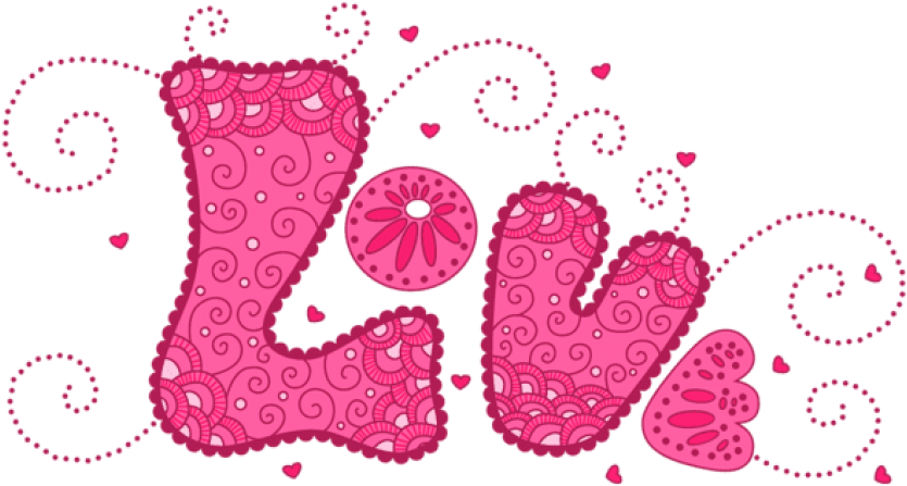 Free Png Download Pink Love Png Images Background Png - Cute Word Clipart (850x461), Png Download