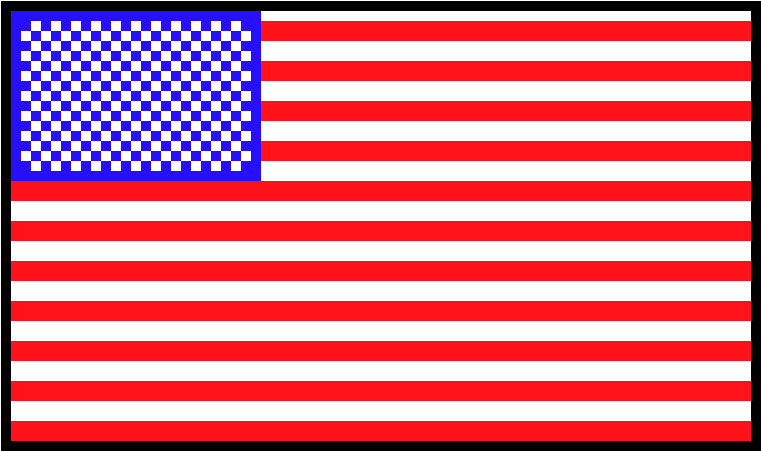American Flag Pixelated - Kitchen Bon Appetit Mat Clipart (761x451), Png Download