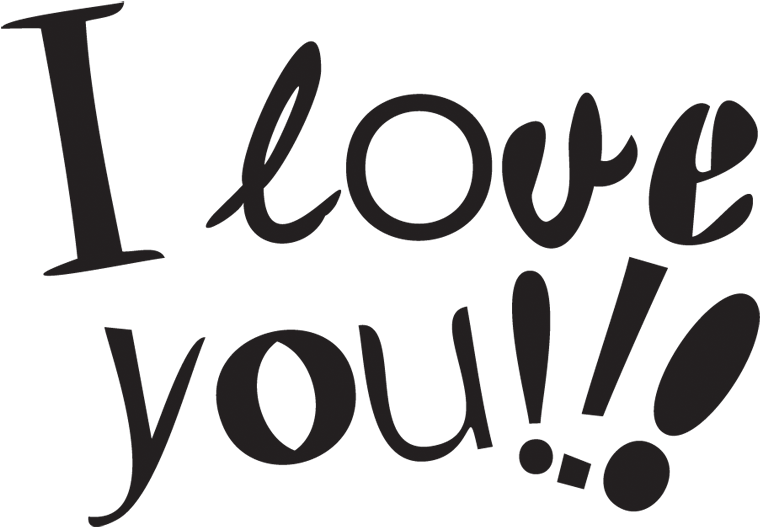 I Love You Text Vector Free Png Hd - Love You Png Clipart (800x800), Png Download