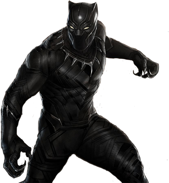 Black Panther Costume Hd , Png Download - Black Panther Marvel Clipart Transparent Png (555x601), Png Download