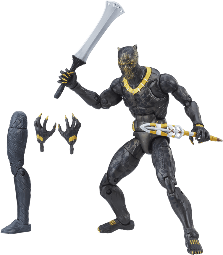 As Is Killmonger, But This Is Where We Start To Suspect - Marvel Legends Black Panther Clipart (900x900), Png Download