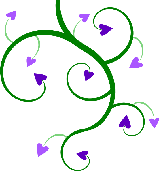 Pumpkin Vine Clipart At Getdrawings - Transparent Purple Heart Png (552x593), Png Download