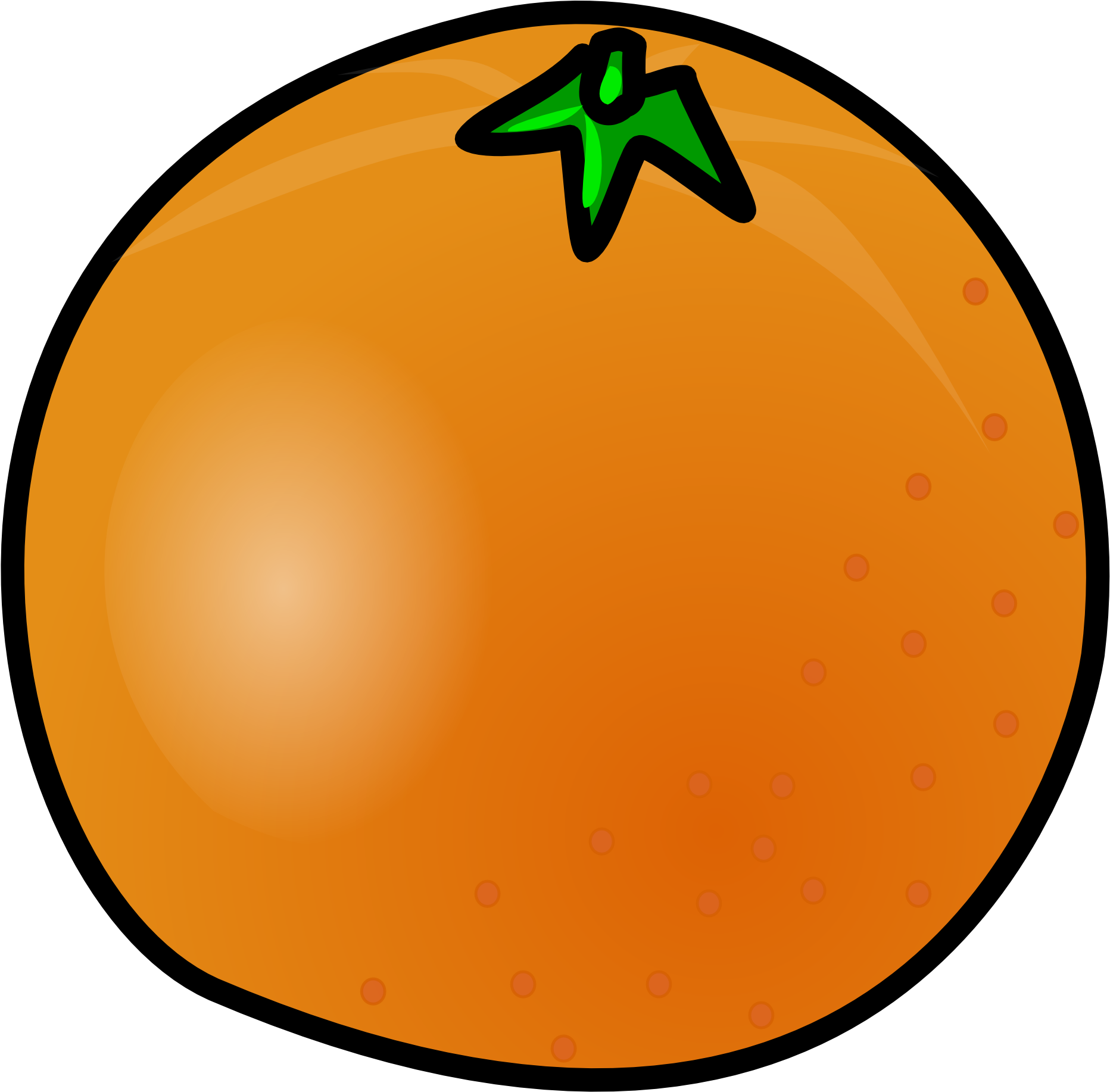 Orange Clipart - Clip Art Orange - Png Download (1969x1969), Png Download