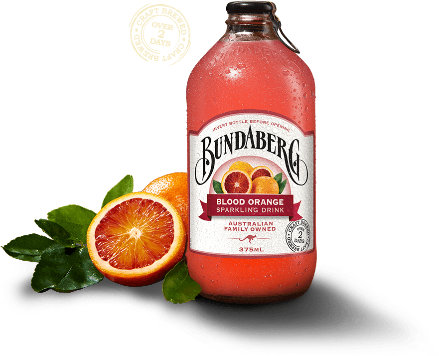 Blood Orange - Bundaberg Peach Sparkling Drink Clipart (1100x900), Png Download