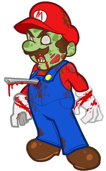 Mario Zombie - Zombie Mario Clipart (600x600), Png Download