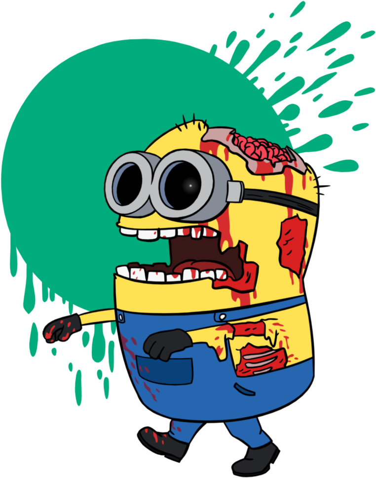 Minion Zombie Png - Minions Zombie Wallpaper Hd Clipart (762x968), Png Download