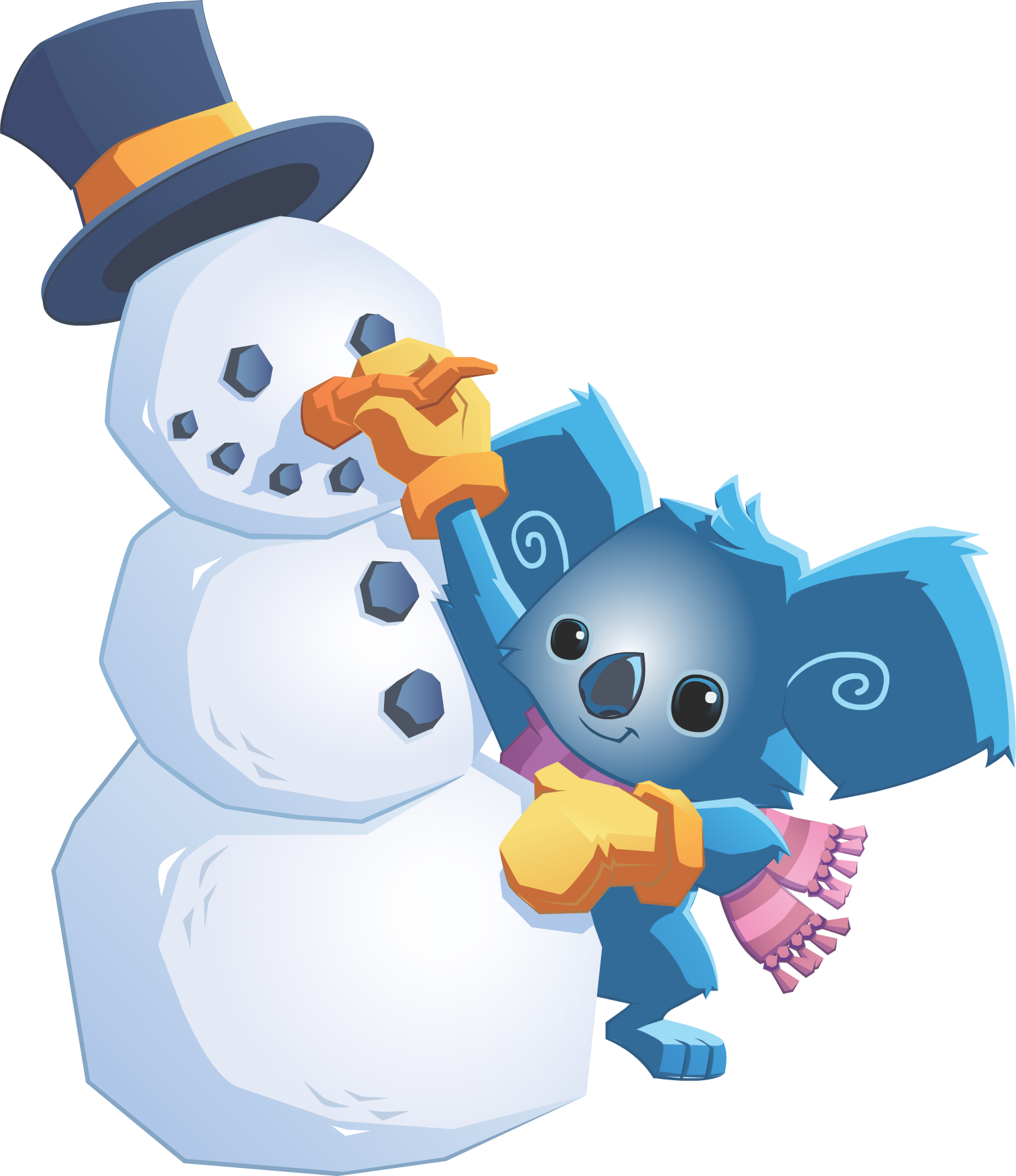 Snowman Png Picture - Animal Jam Koala Png Clipart (1516x1756), Png Download