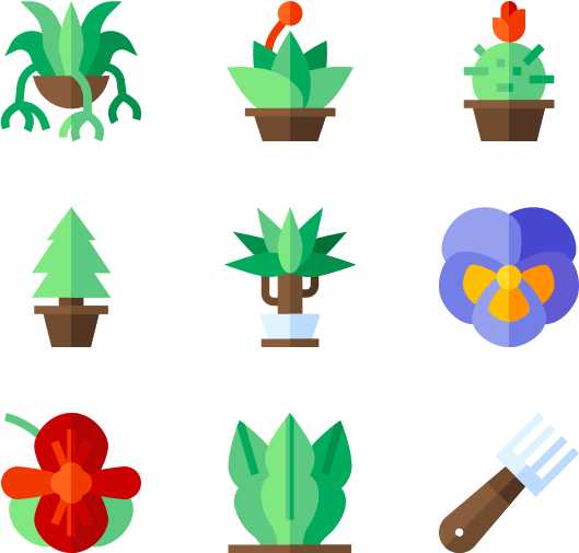 House Plants Clipart (600x564), Png Download