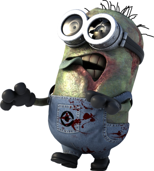 Minion Zombie Png - Walking Dead Minion Clipart (538x599), Png Download