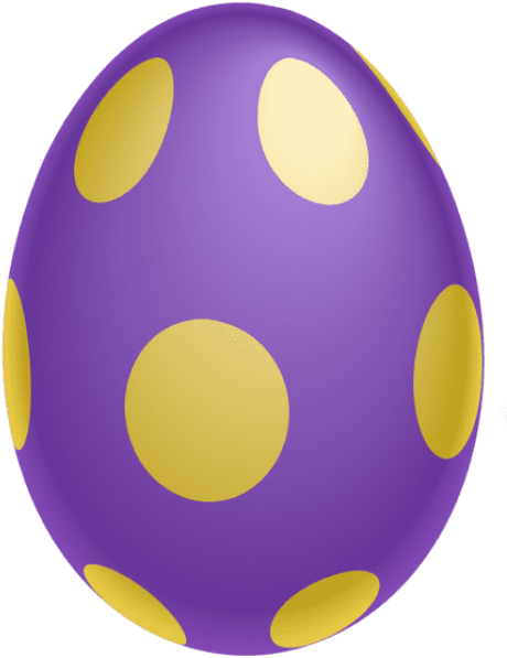 Free Png Download Purple Dotted Easter Egg Png Clipairt - Easter Egg Transparent Background (480x645), Png Download
