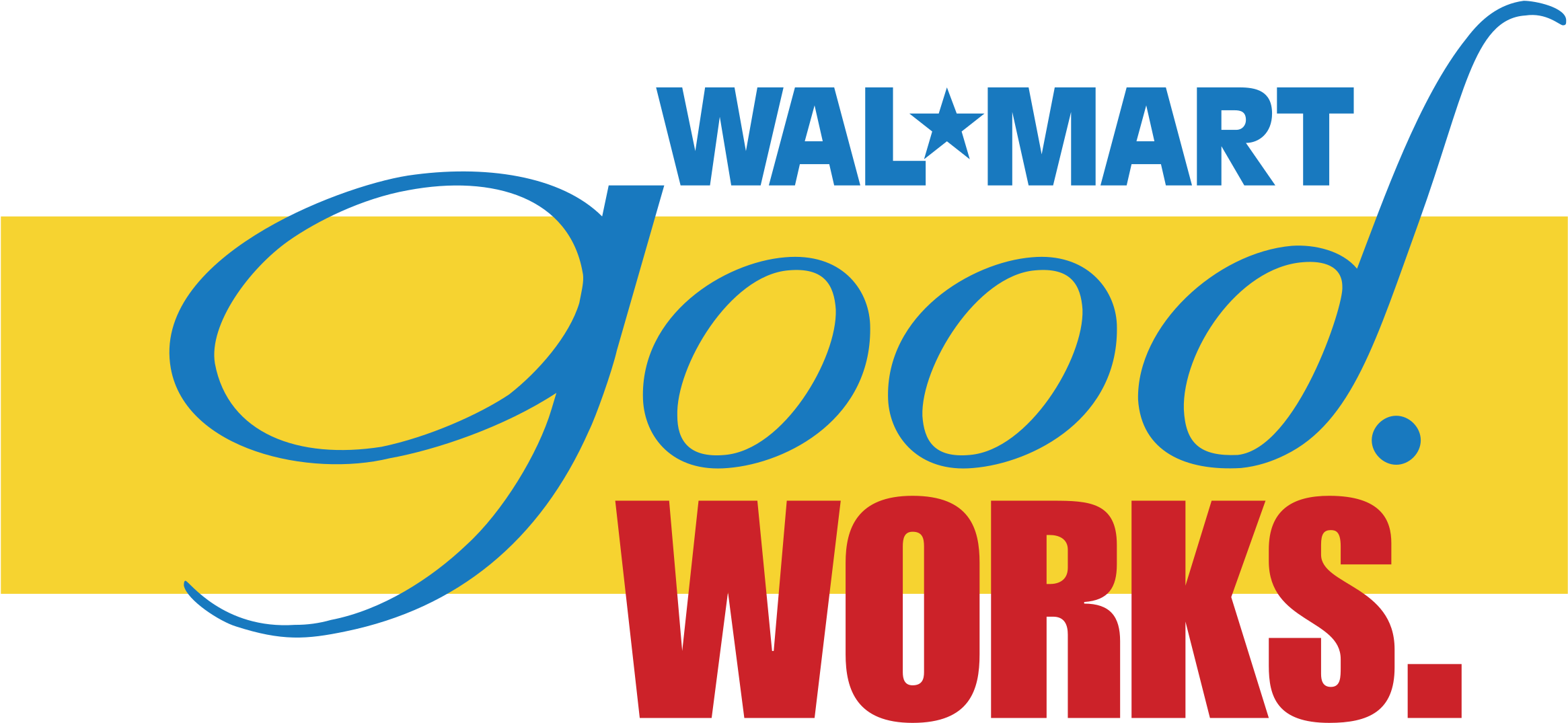 Good Works Logo Png Transparent - Walmart Clipart (2331x1075), Png Download