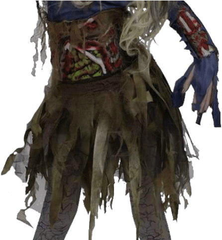 Zombie Png Transparent Images - Girls Zombie Costume Clipart (640x480), Png Download