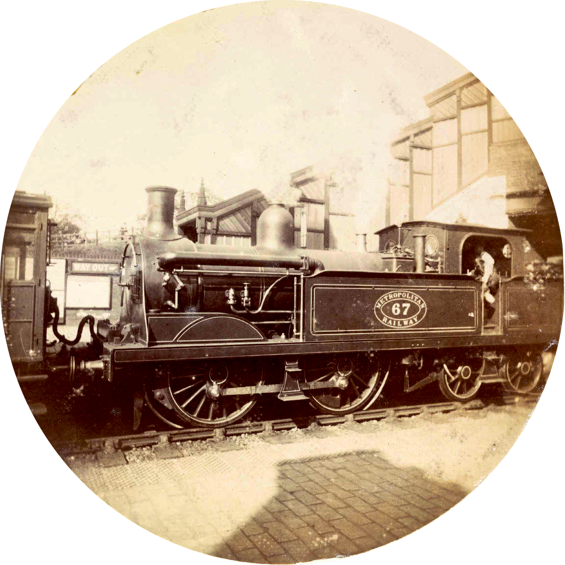 Metropolitan Railway Steam Locomotive 2781022036 - Metropolitan Railway Clipart (1152x1152), Png Download