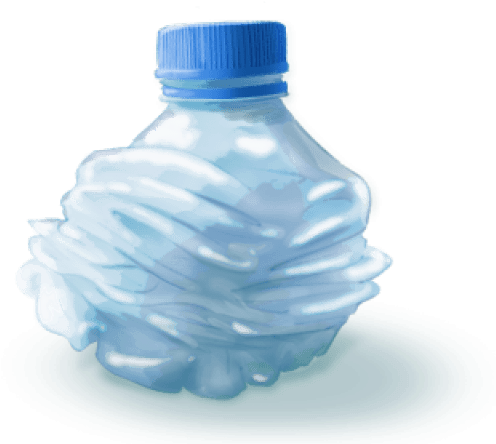 Small Crushed Water Bottle - Crushed Water Bottle Png Clipart (640x480), Png Download