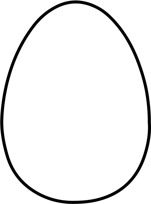 Easter Eggs Clipart Oval - Molde Ovo De Pascoa - Png Download (630x847), Png Download