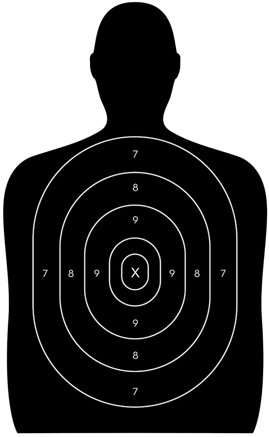Shooting Target Png Picture - Shooting Range Target Clipart (812x947), Png Download