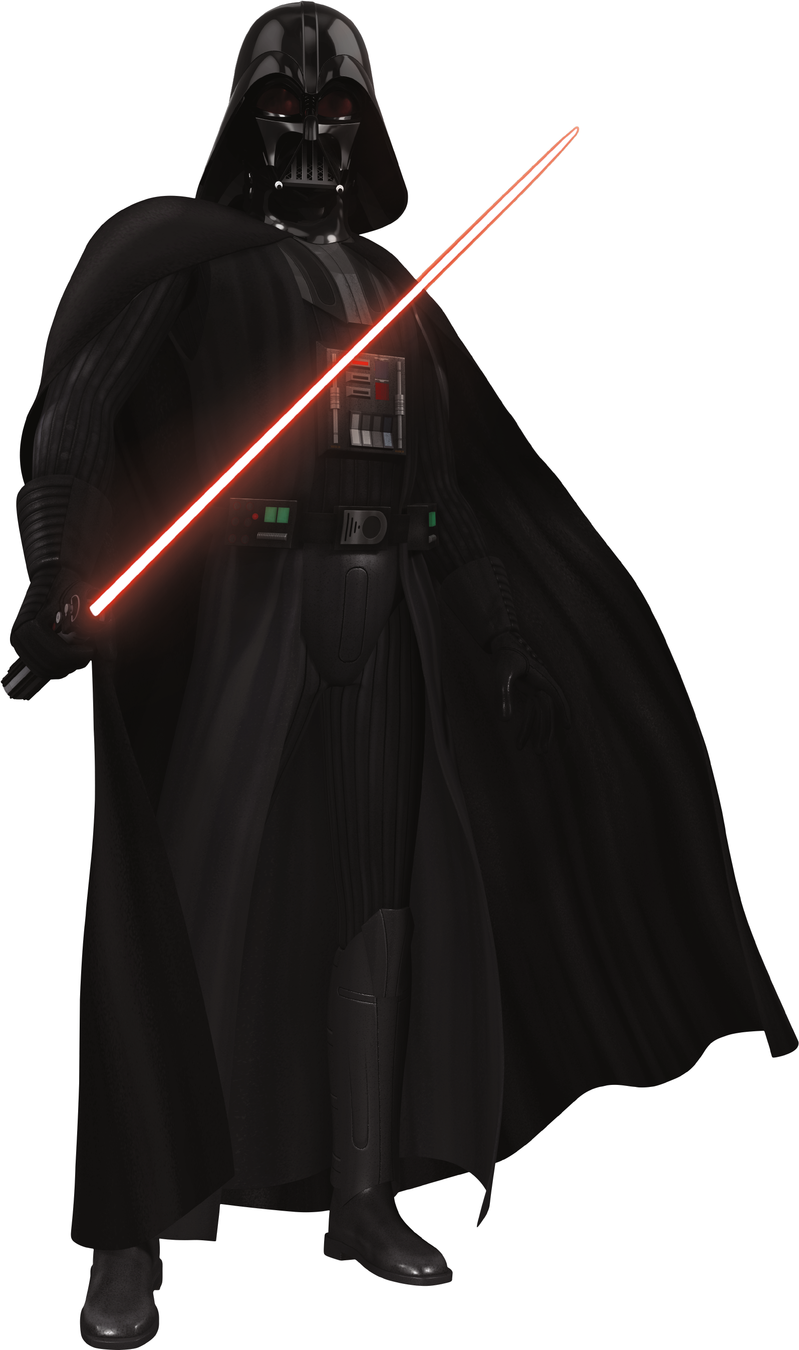 Darth Vader Star Wars Png Picture - Darth Vader Clone Wars Style Clipart (1660x2750), Png Download