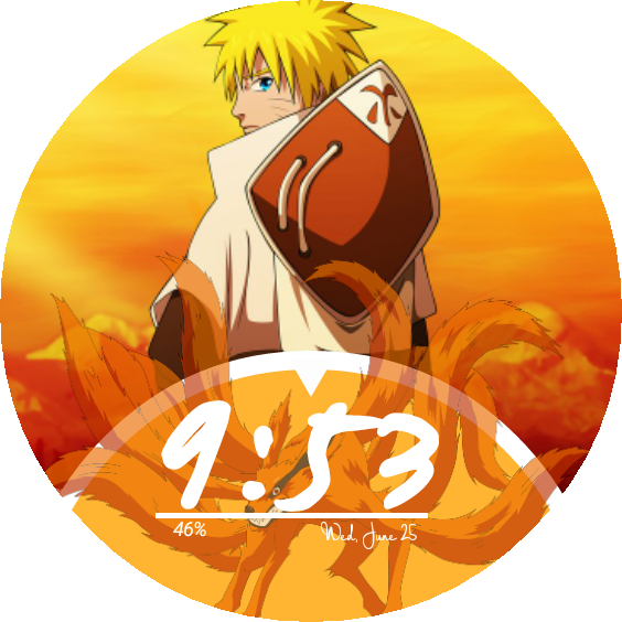 Naruto Watch Face Preview Clipart (564x564), Png Download