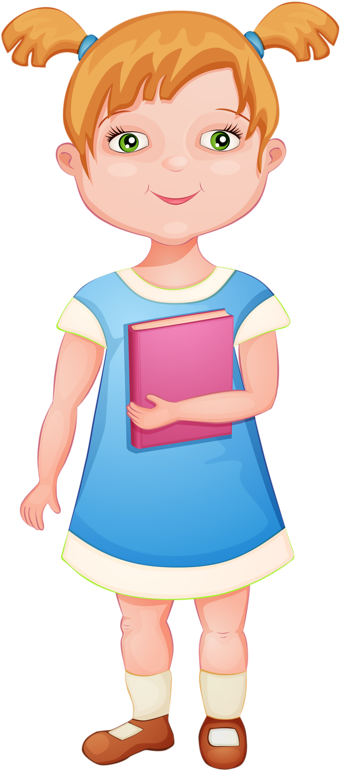 02 [преобразованный] - School Girl Clipart Png Transparent Png (401x800), Png Download