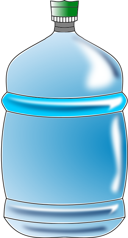 Water Bottle Png - Water Jug Clipart Transparent Png (430x800), Png Download