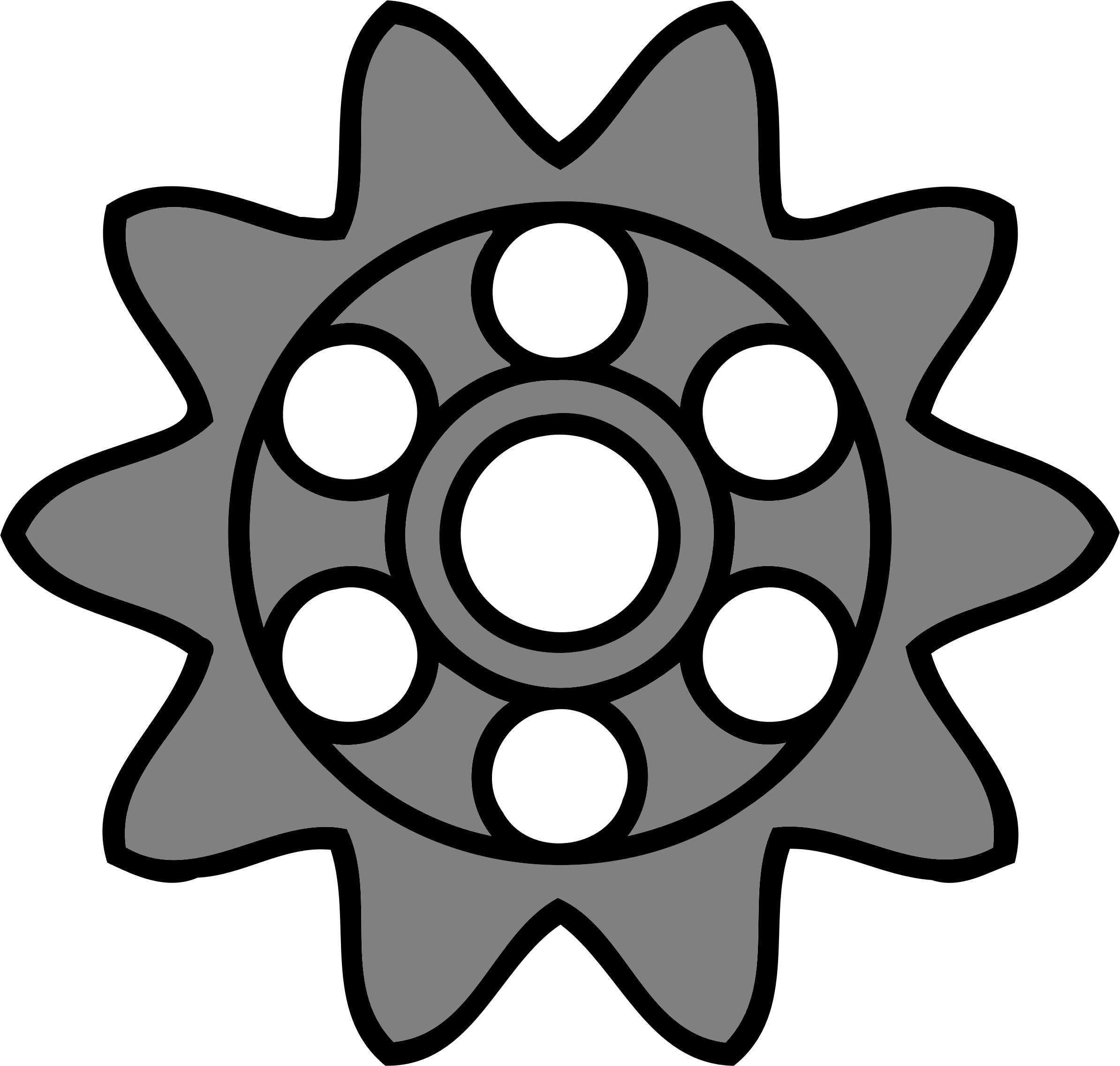 This Free Icons Png Design Of 10-tooth Gear With Circular Clipart (2388x2271), Png Download